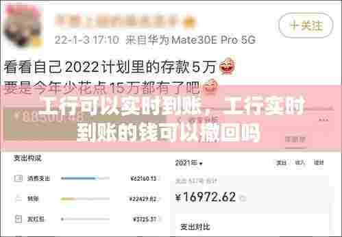 工行可以实时到账，工行实时到账的钱可以撤回吗 