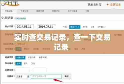 实时查交易记录，查一下交易记录 