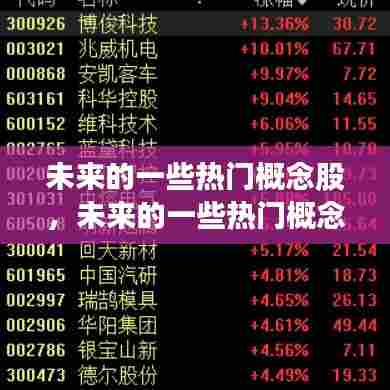未来的一些热门概念股，未来的一些热门概念股票有哪些 