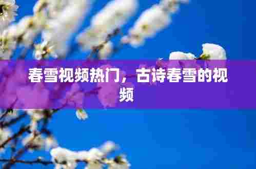 春雪视频热门，古诗春雪的视频 