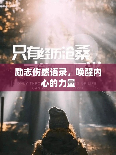 励志伤感语录，唤醒内心的力量