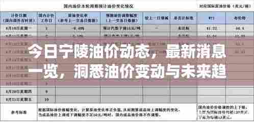 今日宁陵油价动态，最新消息一览，洞悉油价变动与未来趋势展望