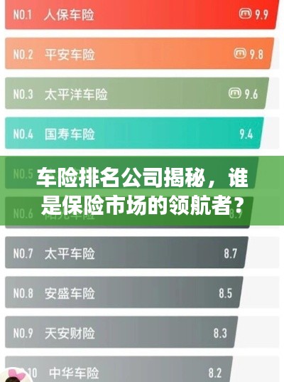 车险排名公司揭秘，谁是保险市场的领航者？
